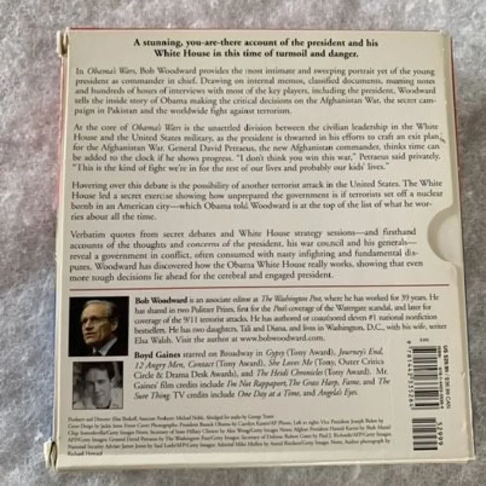 OBama’s Wars Bob Woodward 6 Disc Audiobook